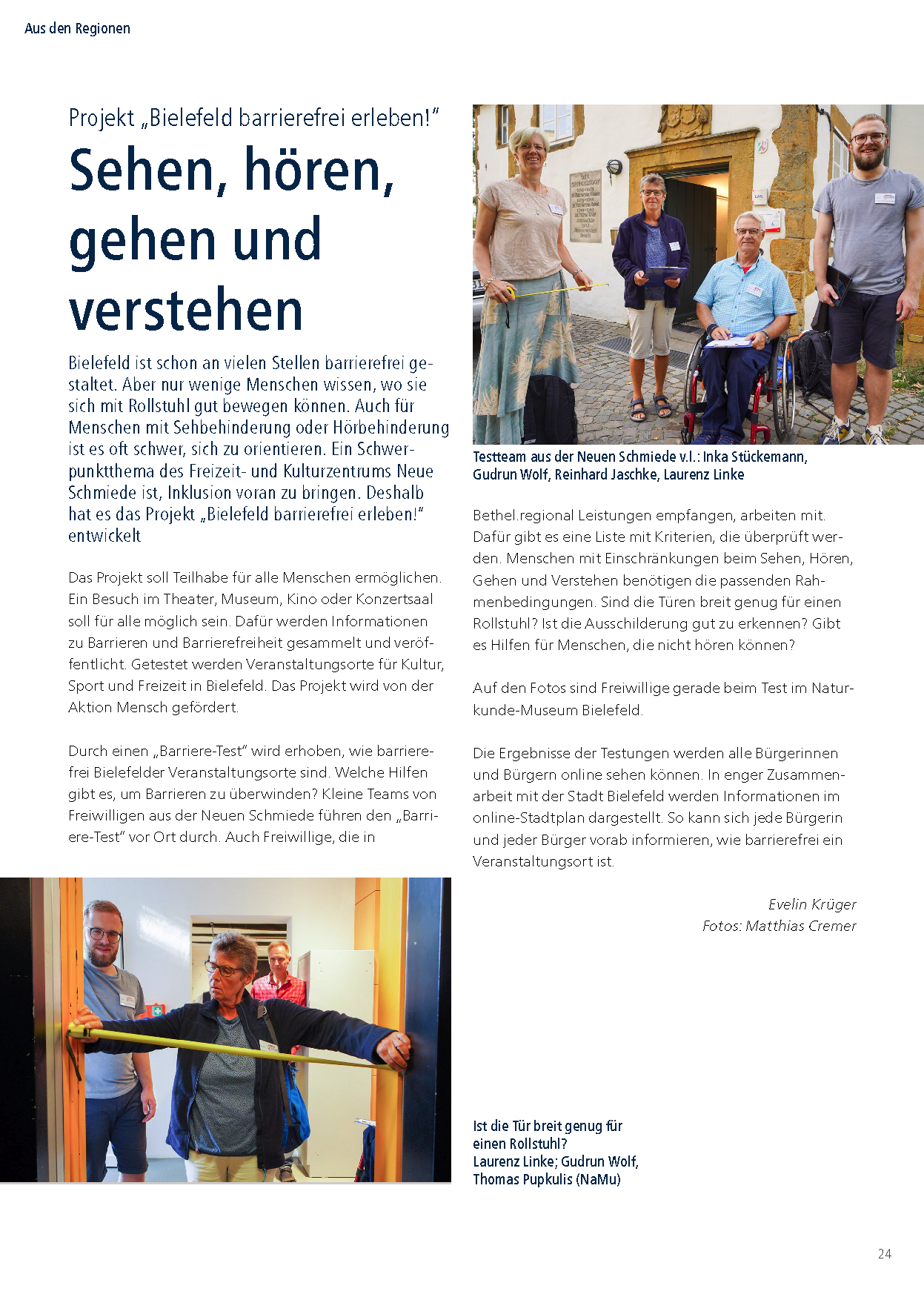 Artikel im B.report von Bethel.regional